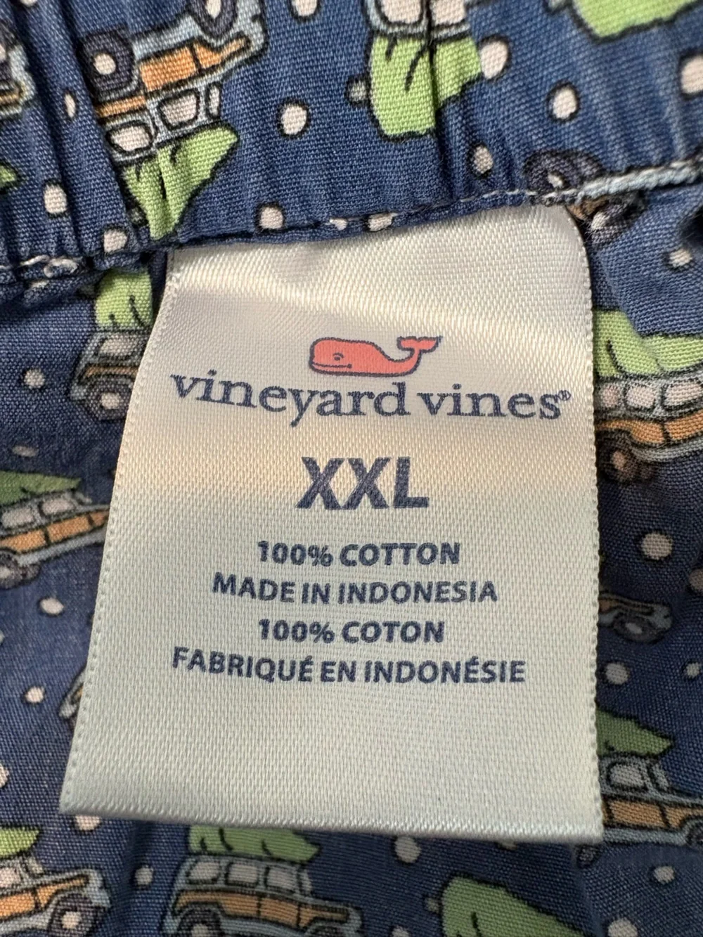 Vineyard Vines Navy Holiday Print Boxer Shorts